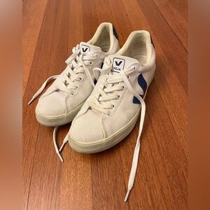 Veja White and Blue Shoes Women’s Size 9
